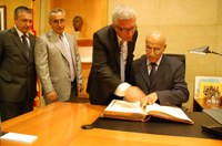 L'alcalde rep el president del Comitè Internacional dels Jocs Mediterranis