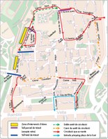 A partir del dilluns 19 de juliol es restringirà el trànsit a la Part Alta amb motiu de les obres de la Muralla