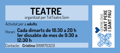 TEATRE TOTTEATRE.COM - CCSANTPEREISANTPAU