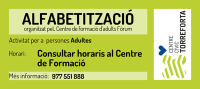 ALFABETITZACIÓ CATALÀ/CASTELLÀ - CCTORREFORTA
