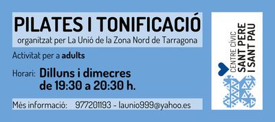 PILATES I TONIFICACIÓ - CCSANTPEREISANTPAU