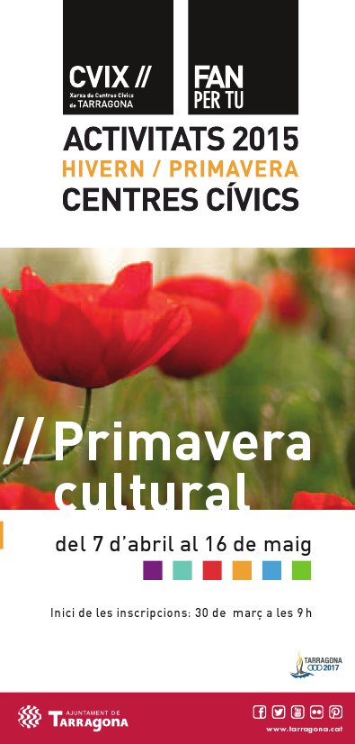 Portada Primavera Cultural 2015