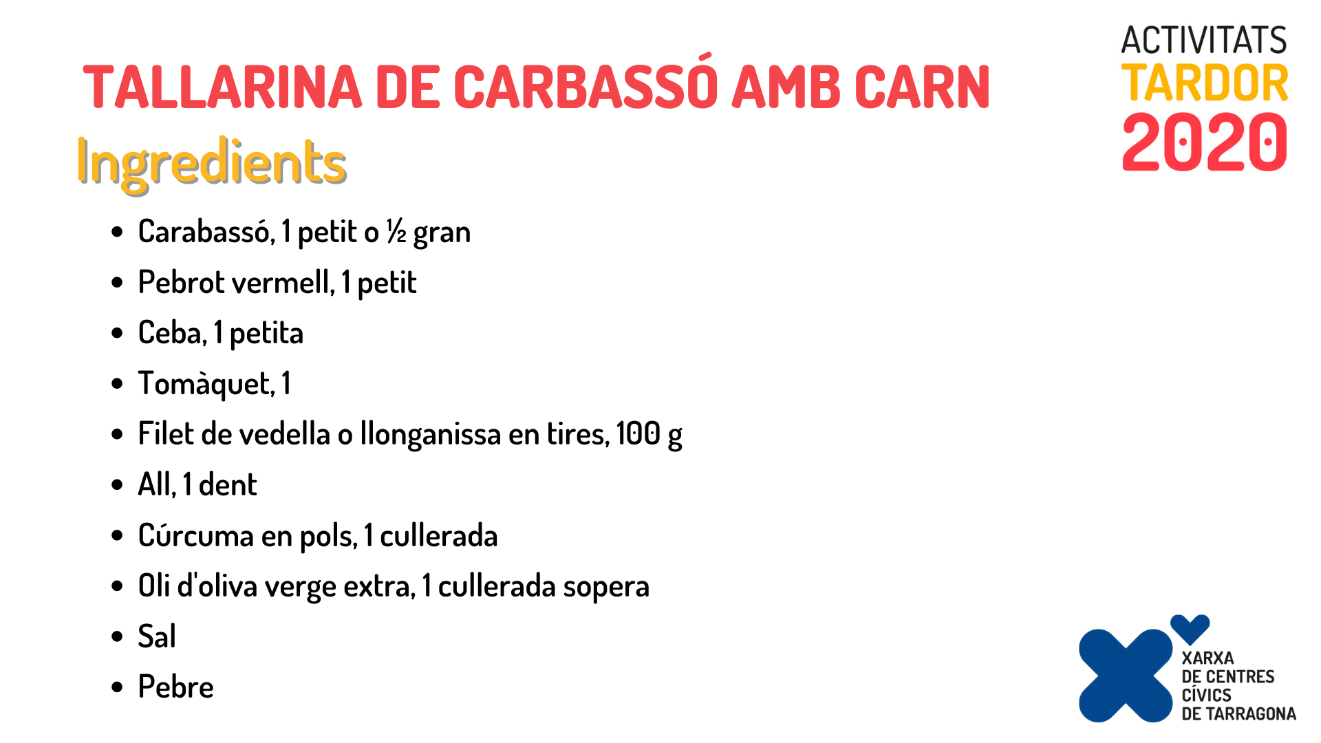 Tallarina de carbassó amb carn