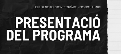 Presentació del programa