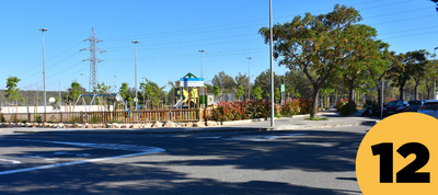 Parc esportiu, cruïlla Avinguda Sant Salvador amb carrer de les Franqueses del Codony