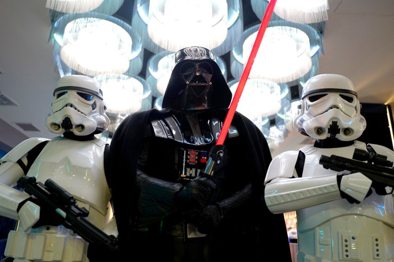 Starraco Infinity · Personatges d’Star Wars: Darth Vader i 2 Stormtrooper