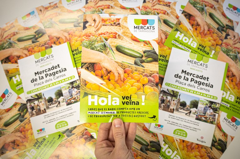 Mercats de Tarragona distribueix 5.000 fullets informatius sobre el Mercat de la Pagesia