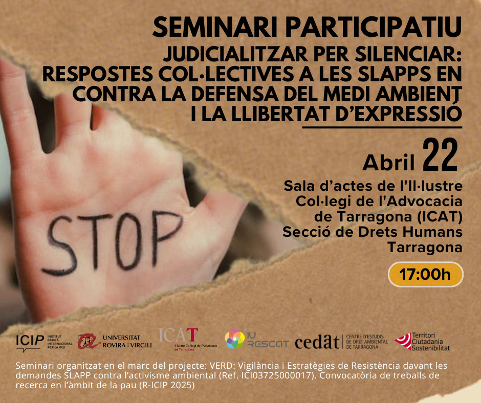 Seminari participatiu: Judicialitzar per silenciar