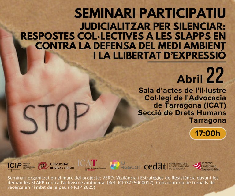 Seminari participatiu: Judicialitzar per silenciar