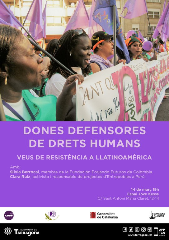 "Dones defensores de Drets Humans", xerrada sobre la violència contra les dones activistes 