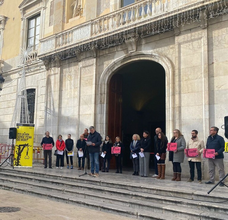 Tarragona celebra el Dia 'Ciutats per la Vida / Ciutats contra la pena de mort' amb la lectura del manifest