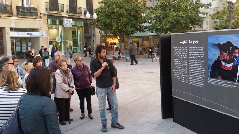 Inaugurada l'exposició "Síria, camí de l'exili"