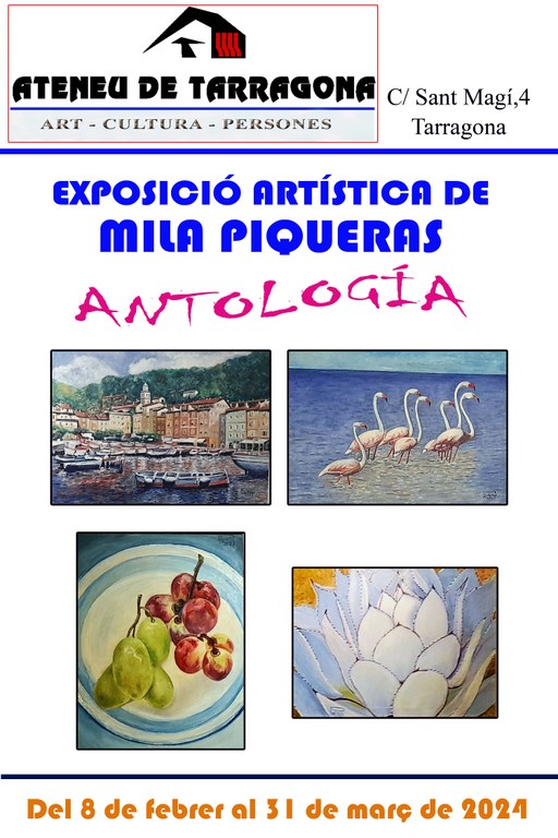 Inauguració de l'exposició Antologia, de Mila Piqueras