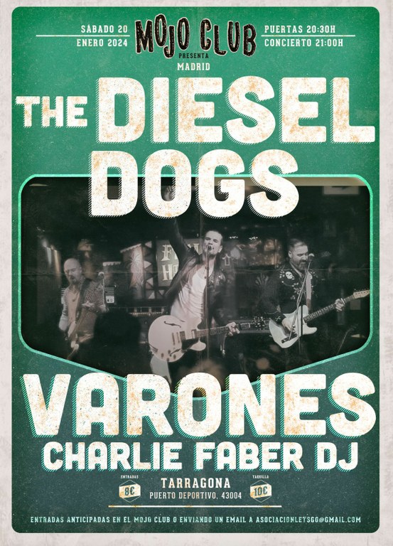 Concert de The diesel dogs + Varones + Charlie Faber DJ