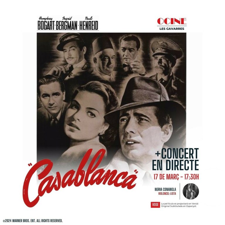 Casablanca + concert en directe de Núria Conangla