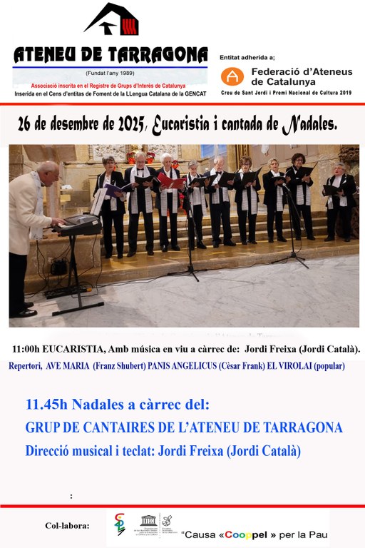 Eucaristia i cantada de nadales