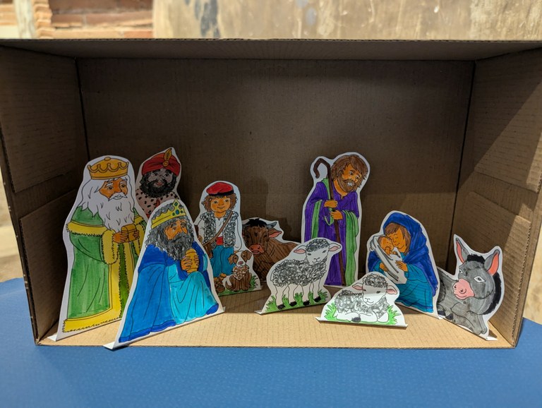 El teu pessebre: pinta, retalla i crea!
