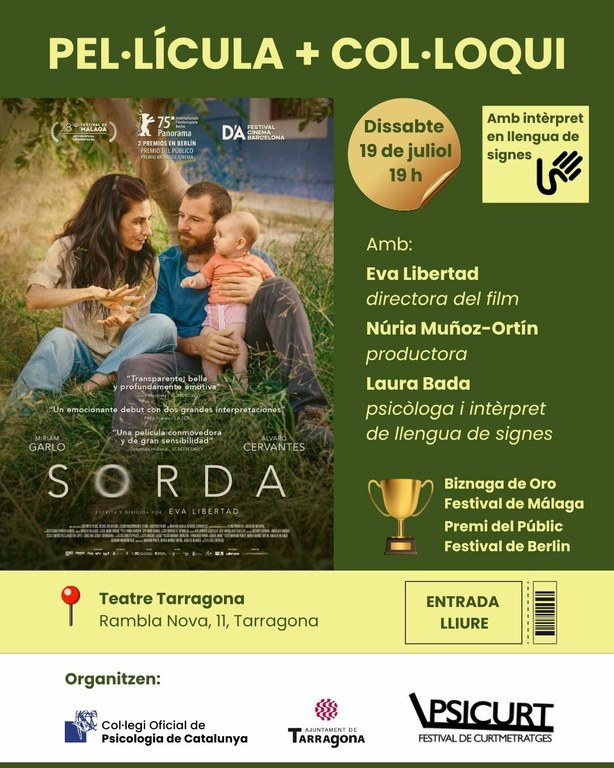 Projecció de la pel·lícula "Sorda" i col·loqui
