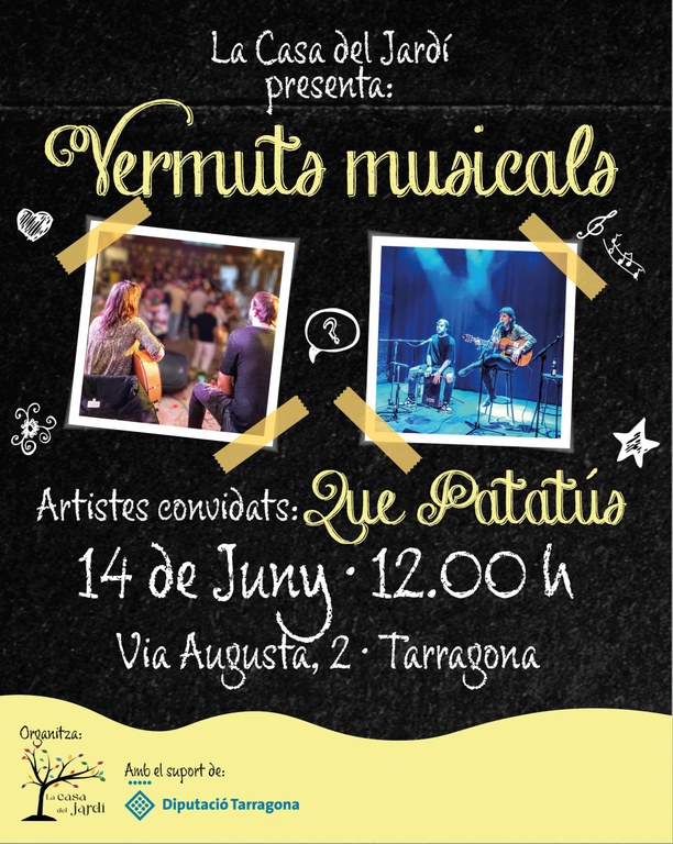 Vermut amb "Qué Patatús!" a la Casa del Jardí