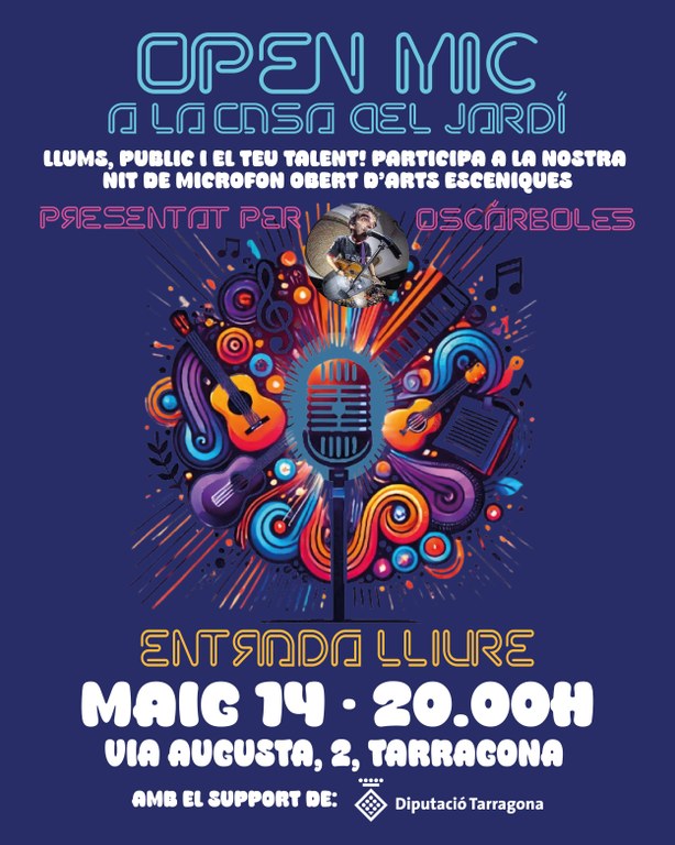 "Open Mic" a la casa del Jardí amb Oscárboles