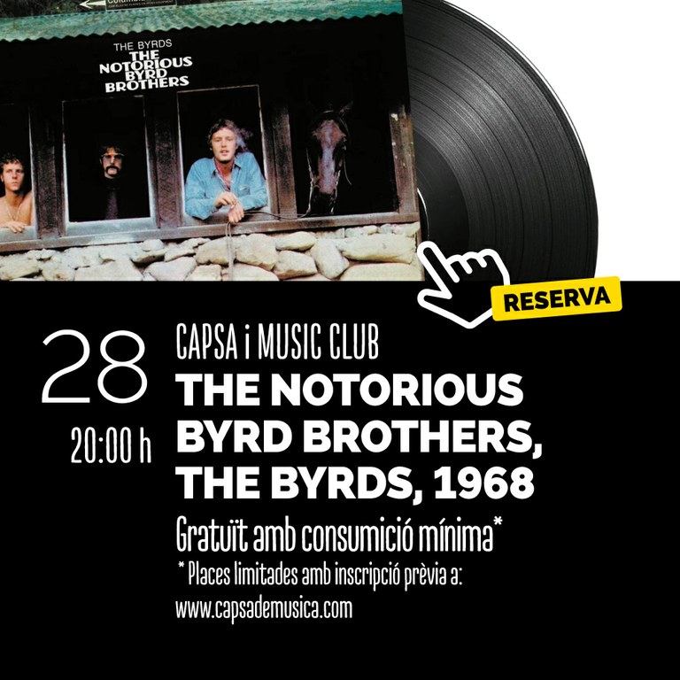 Capsa i Music Club amb The Notorius Byrd Brothers by The Byrds, 1968