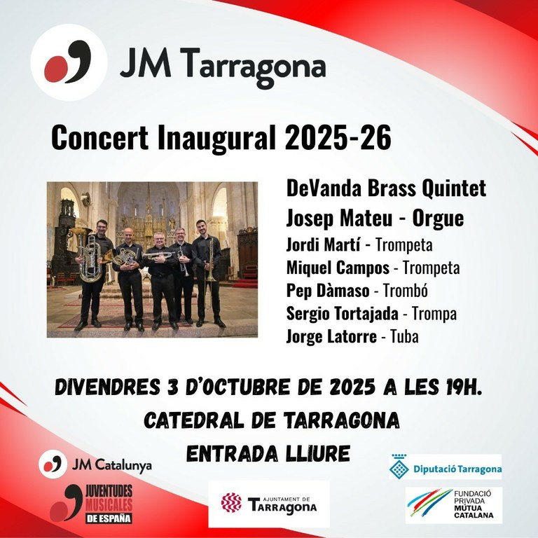Concert inaugural 2025-2025 de la Juventut Musical de Tarragona