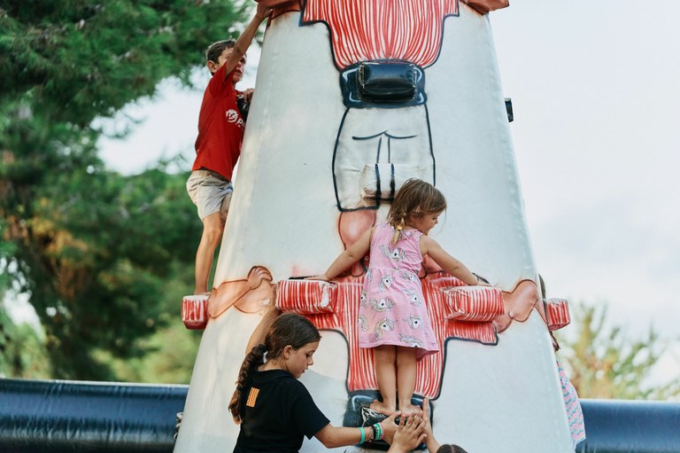 L’inflable dels Xiquets de Tarragona