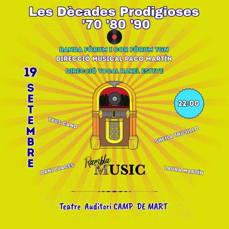Les dècades prodigioses ‘70, ‘80 ‘90 amb la Banda Fòrum TGN