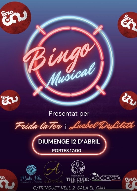 Bingo musical al Cau