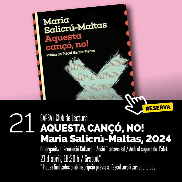 Capsa i Club de Lectura: "Aquesta cançó, no"