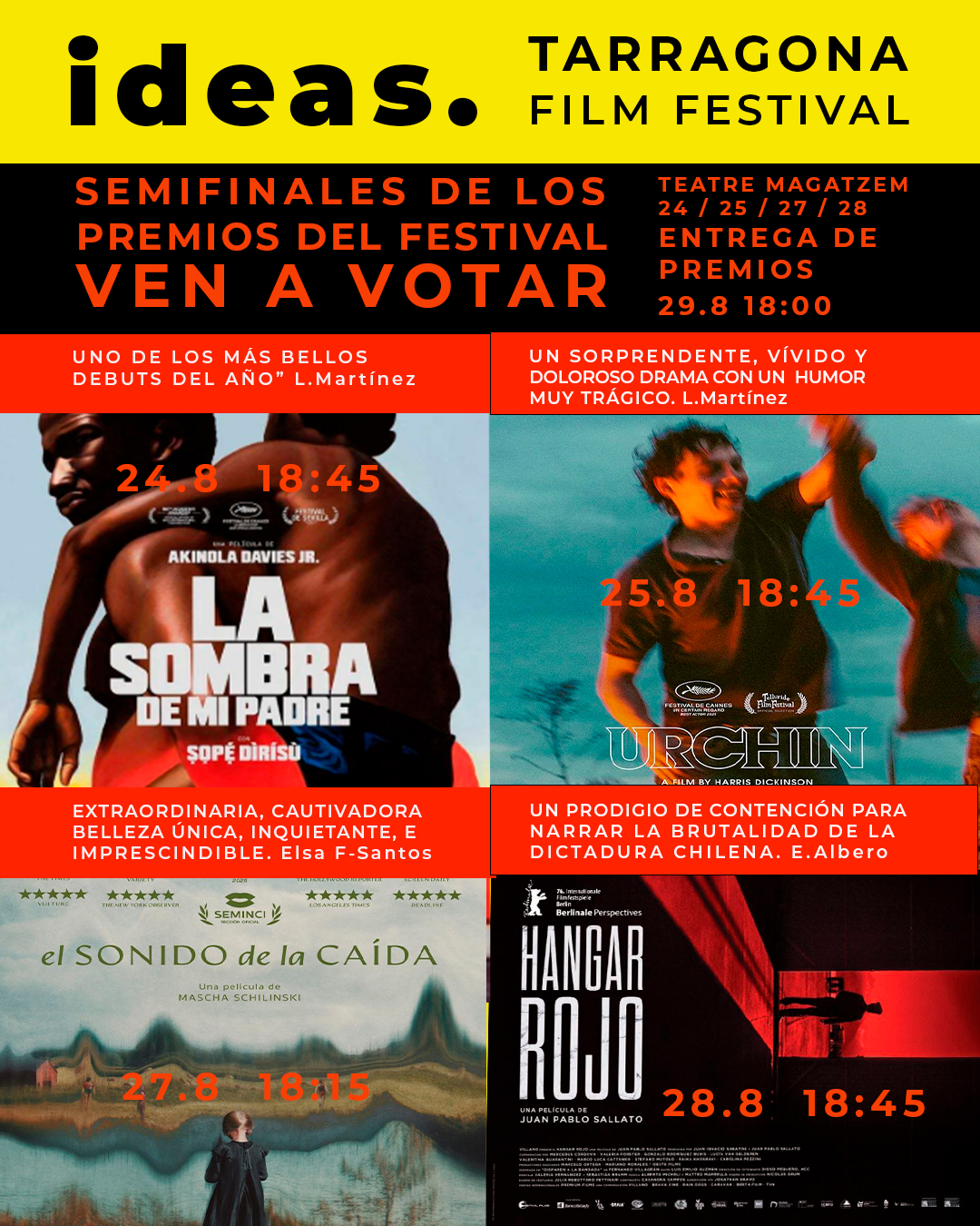 Ideas. Tarragona Film Festival | Semifinalista: "Urchin"