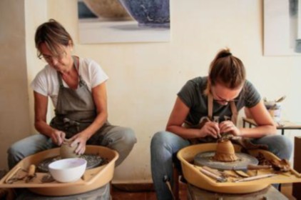 Inauguració de l'exposició "Empremtes de foc, gestos del fang"