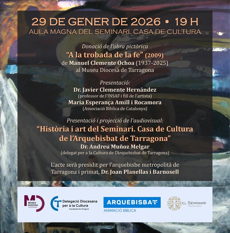 Acte de presentació de l’obra “A la trobada de la fe” de Manuel Clemente Ochoa