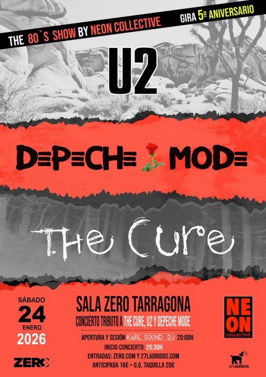 Concert tribut a The Cure, U2 i Depeche Mode