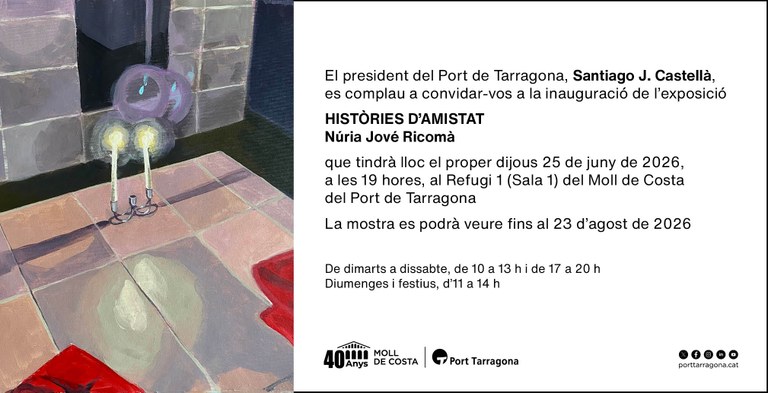 Inauguració de l'exposició "Històries d'amistat", de Núria Jové Ricomà