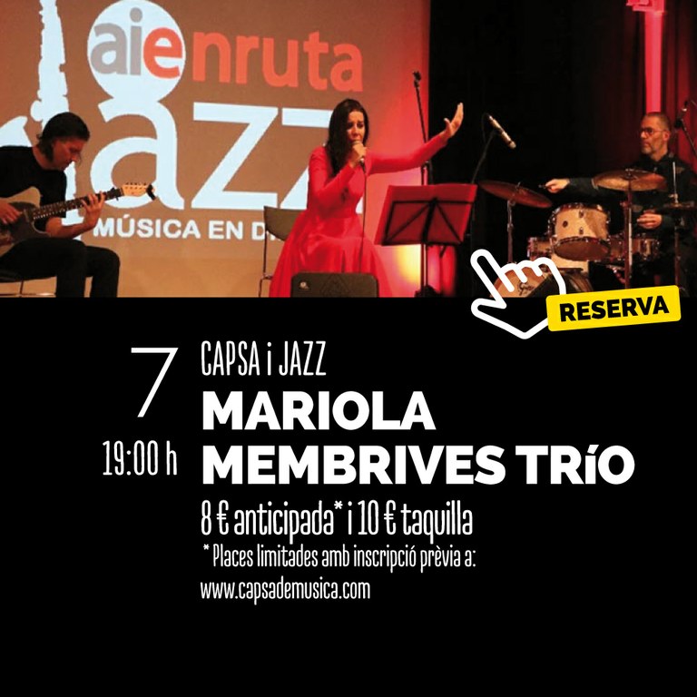Capsa i Jazz | Mariola Membrives Trio