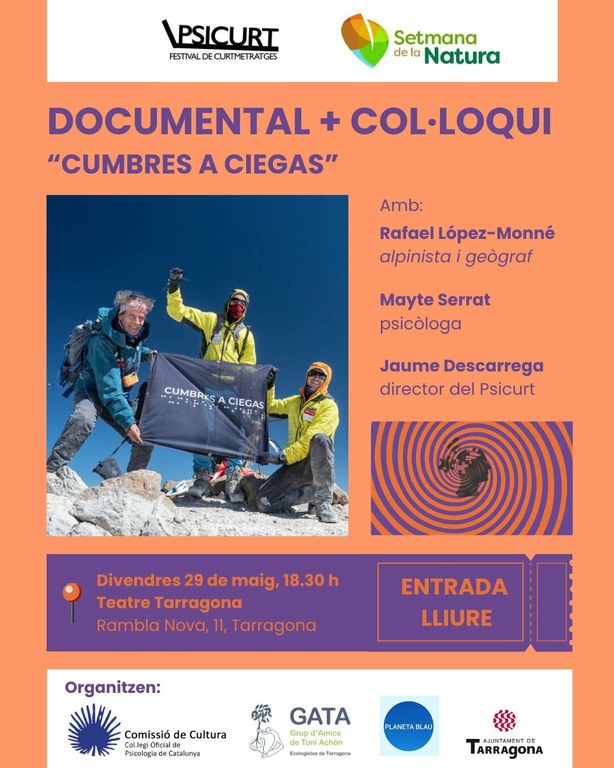 Projecció de “Cumbres a ciegas” + col·loqui