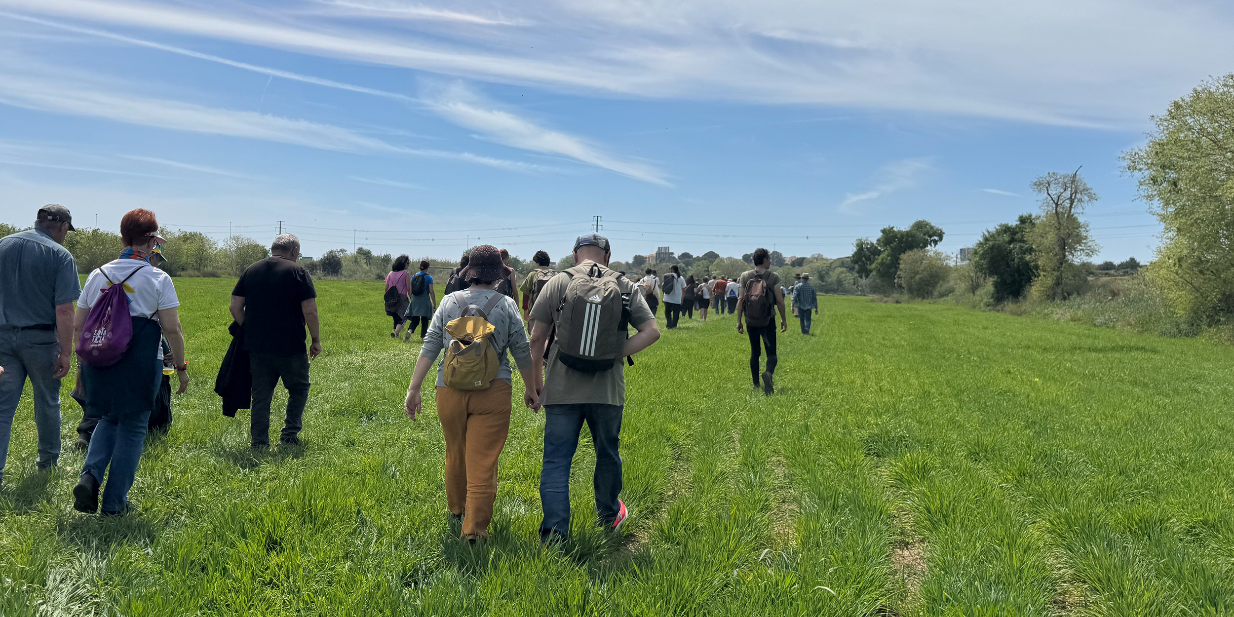 Visita als horts amb Marcel·lí Antúnez i Jornal
