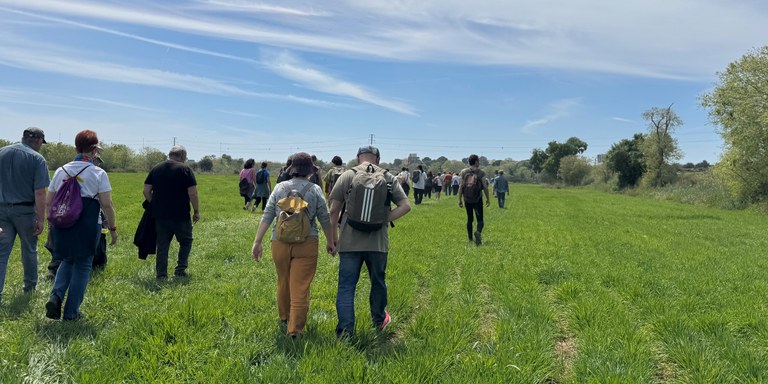 Visita als horts amb Marcel·lí Antúnez i Jornal