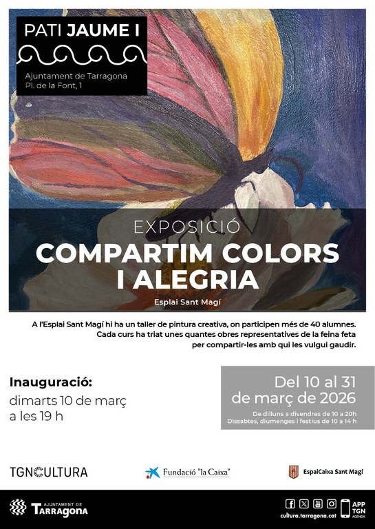 Inauguració a l'exposició "Compartim colors i alegria"