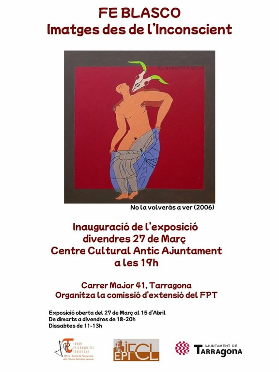 Inauguració de l'exposició "Fe Blasco. Imatges des de l’inconscient"