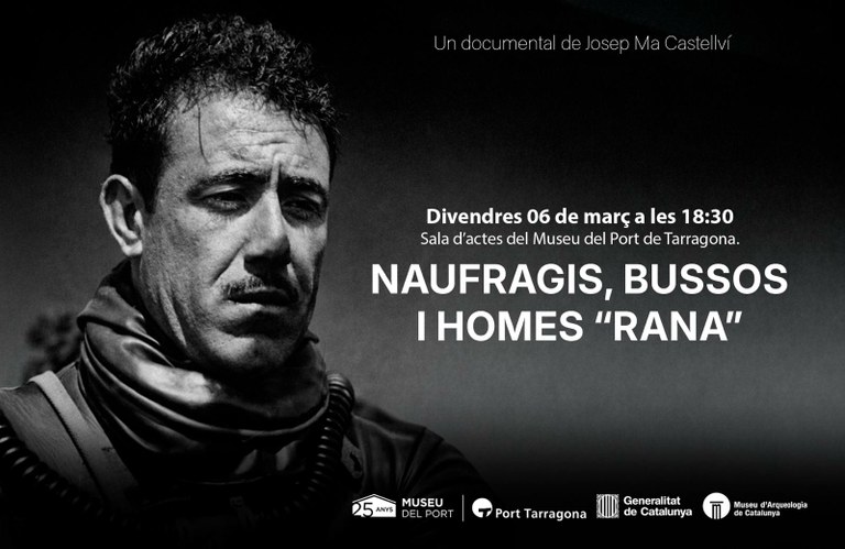 Projecció del documental "Naufragis, bussos i homes "rana""