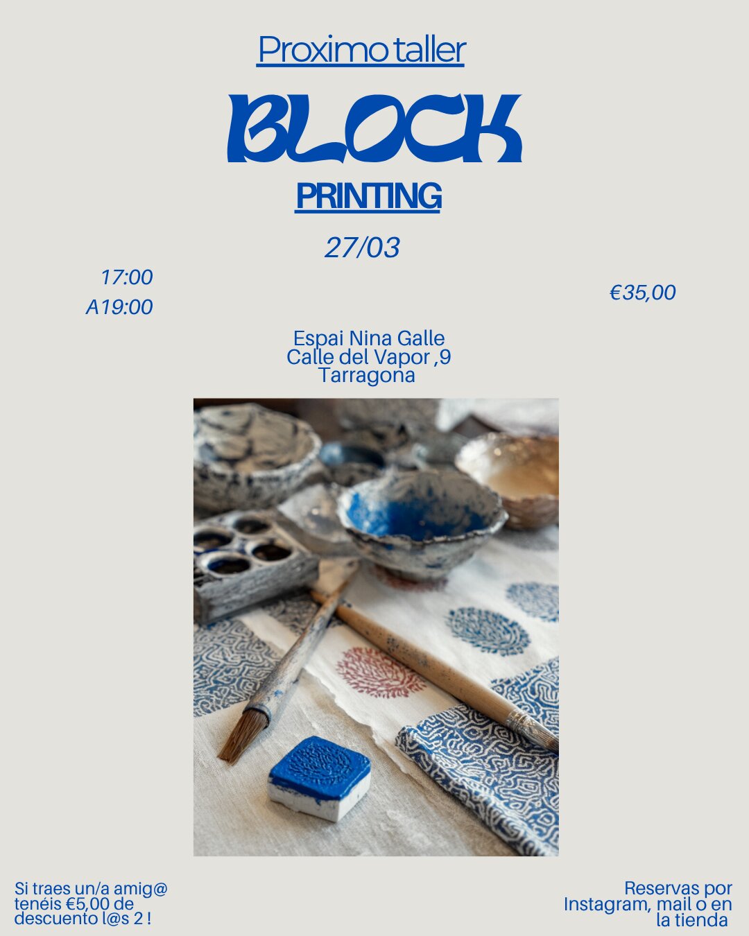 Taller de Block Printing