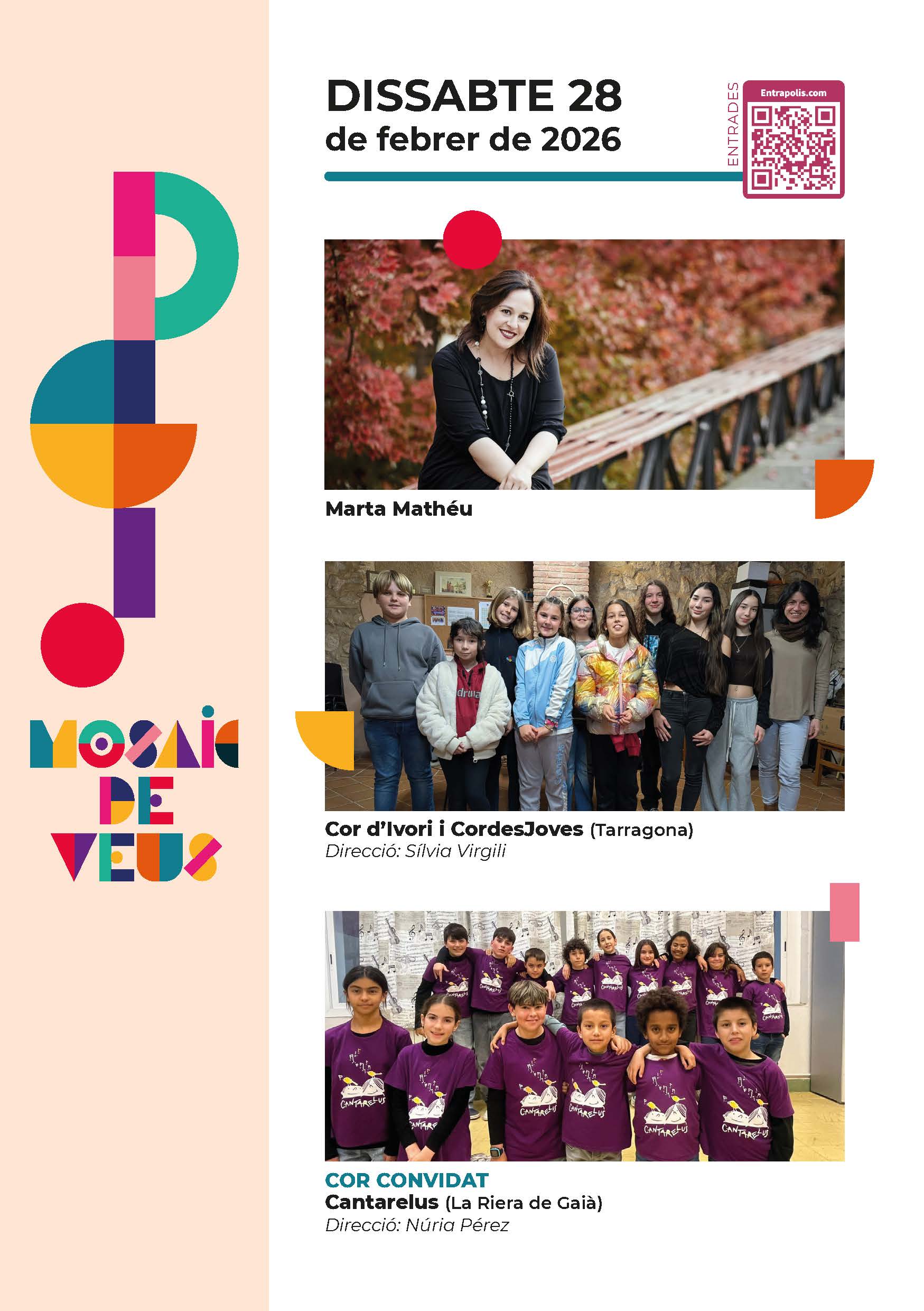 Inauguració del cicle "Mosaic de veus", amb Marta Mathéu