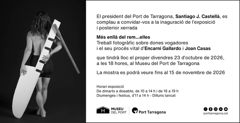 Inauguració de l'exposició "Més enllà del rem... elles"