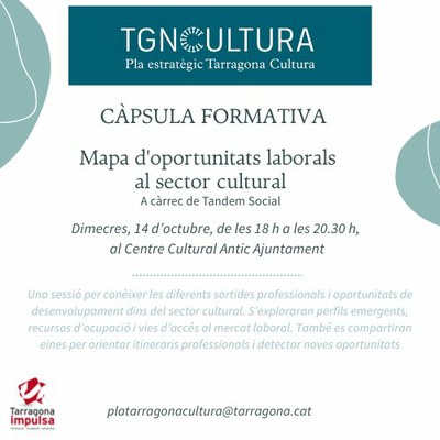 Formació: Mapa d'oportunitats laborals al sector cultural