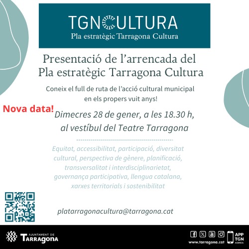 Presentació del Pla Estratègic Tarragona Cultura 2033