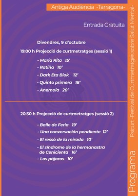 Projecció de curtmetratges - Sessió 1 i 2
