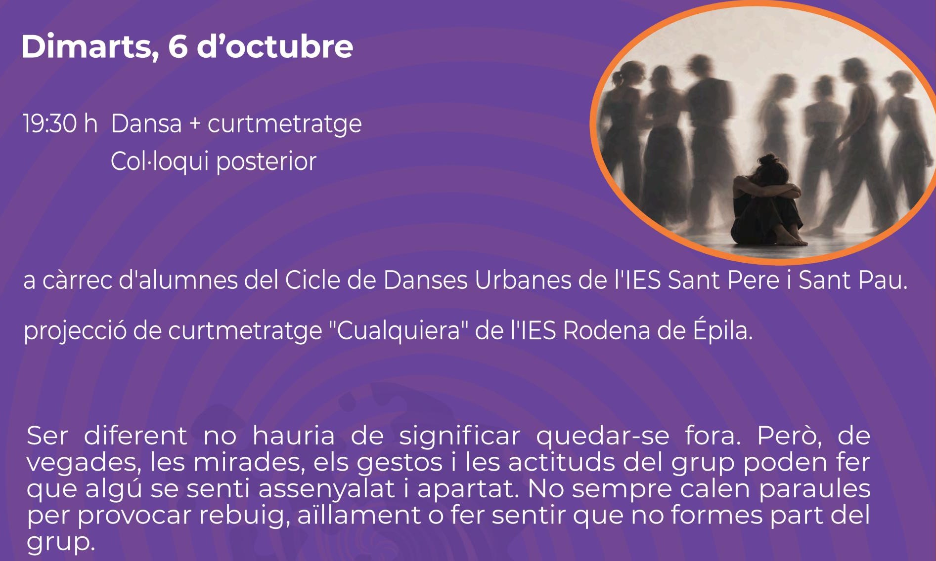 Entremirades | "Sense paraules" (dansa) + "Cualquiera" (curtmetratge)