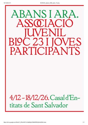 Inauguració de l'exposició "Abans i ara"